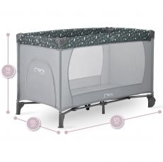 Дитячий манеж MoMi BELOVE grey